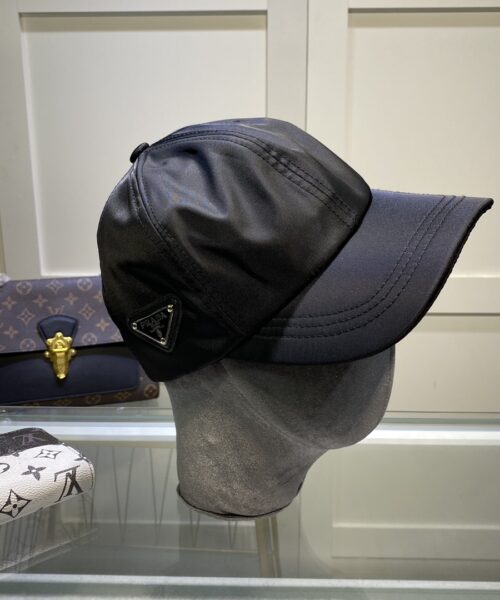 Prada Drill Baseball Cap Black Prada Cap