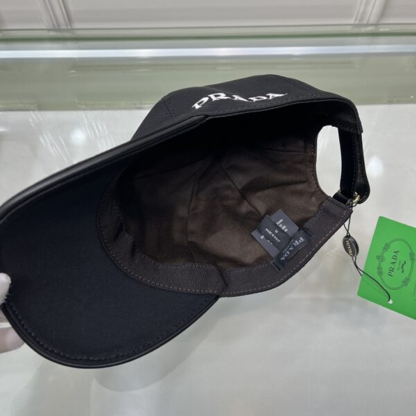 Prada Drill Baseball Cap Black Prada Cap