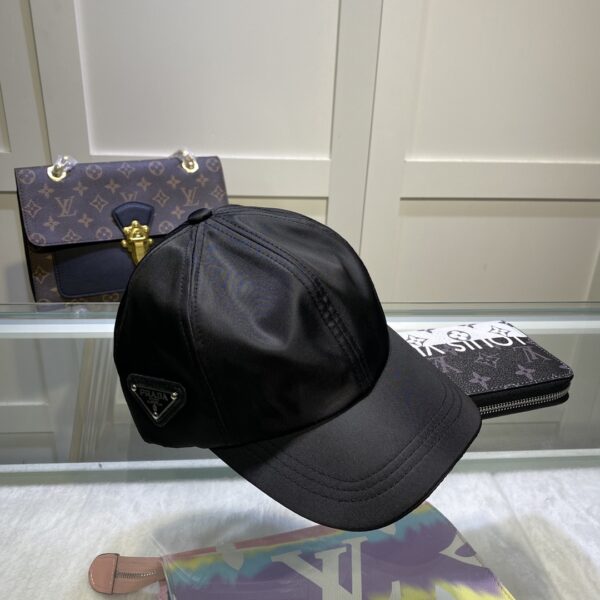 Prada Drill Baseball Cap Black Prada Cap