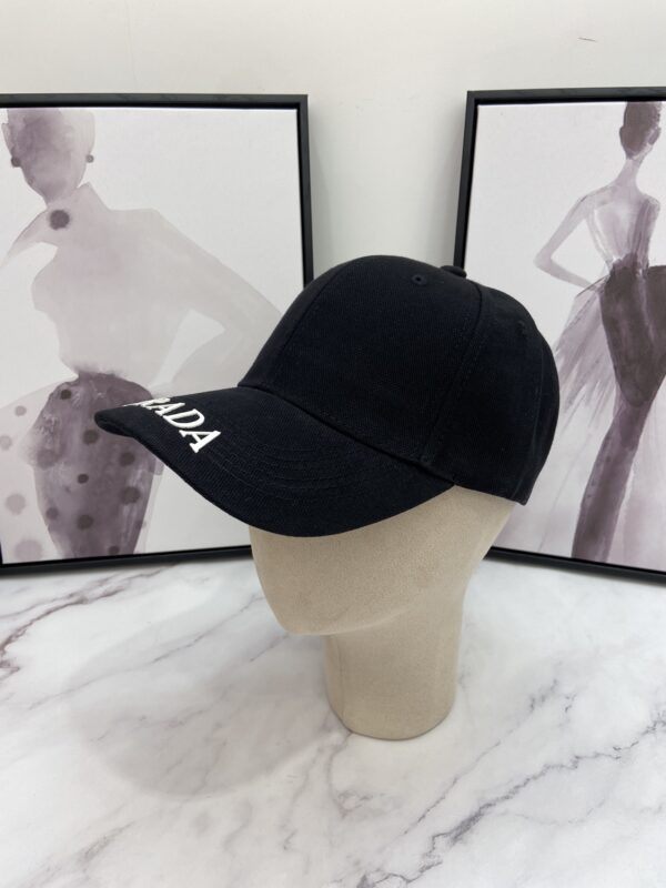 Prada Drill Baseball Cap Black Prada Cap