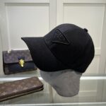 Prada Drill Baseball Cap Black Prada Cap