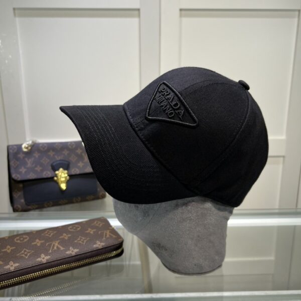 Prada Drill Baseball Cap Black Prada Cap