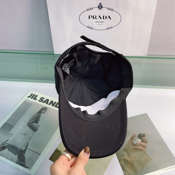 Prada Drill Baseball Cap Black Prada Cap