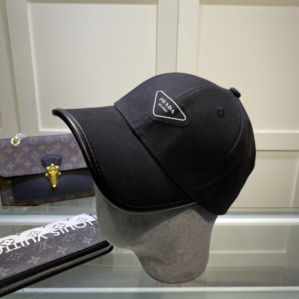 Prada Drill Baseball Cap Black Prada Cap