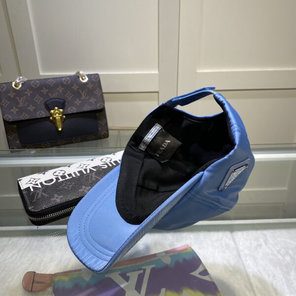 Prada Drill Baseball Cap Blue Prada Cap
