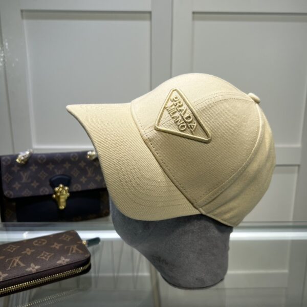 Prada Drill Baseball Cap Cream Prada Cap