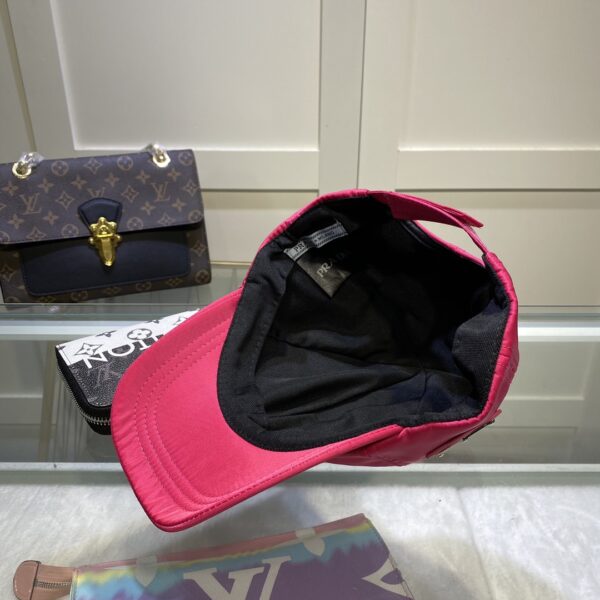 Prada Drill Baseball Cap Dark Pink Prada Cap