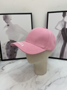 Prada Drill Baseball Cap Pink Prada Cap