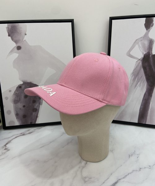 Prada Drill Baseball Cap Pink Prada Cap