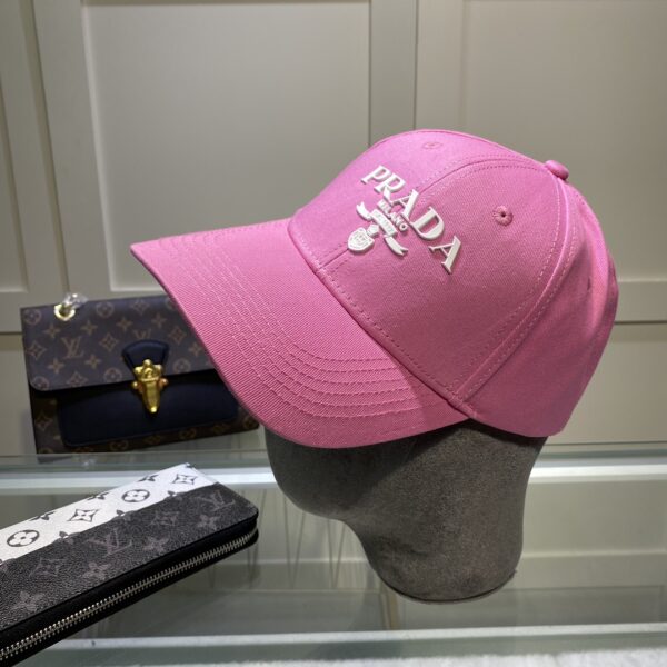 Prada Drill Baseball Cap Pink Prada Cap