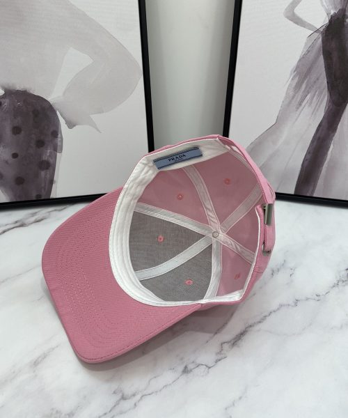 Prada Drill Baseball Cap Pink Prada Cap