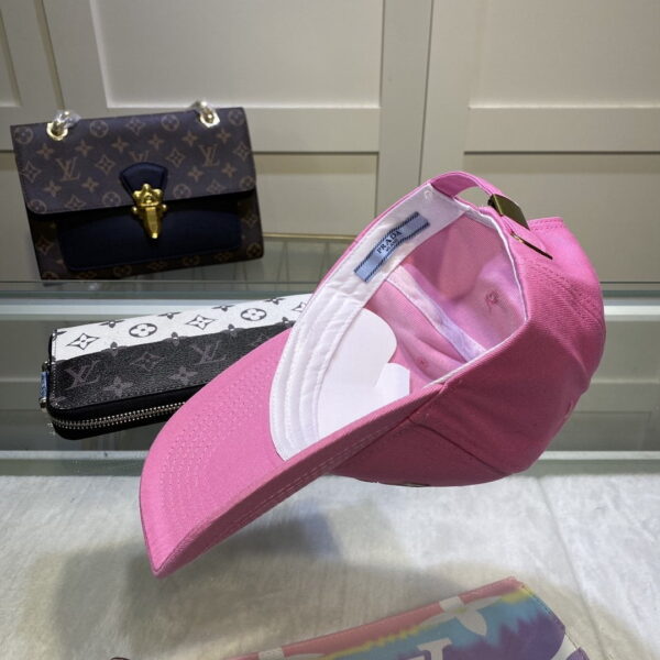 Prada Drill Baseball Cap Pink Prada Cap