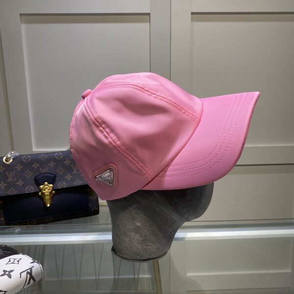 Prada Drill Baseball Cap Pink Prada Cap