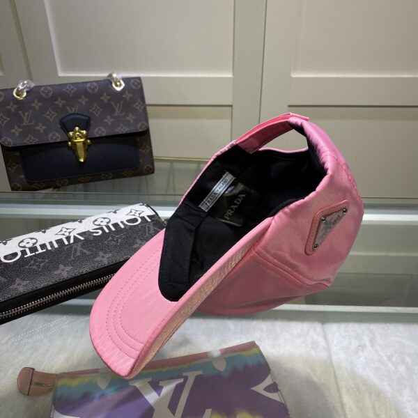 Prada Drill Baseball Cap Pink Prada Cap