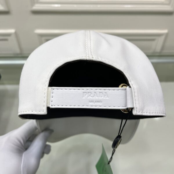 Prada Drill Baseball Cap White Prada Cap