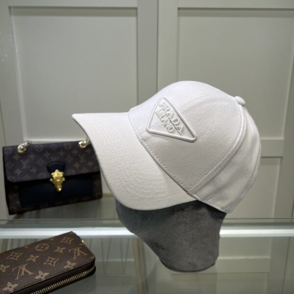 Prada Drill Baseball Cap White Prada Cap