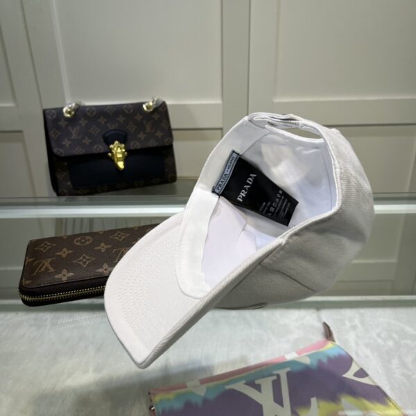 Prada Drill Baseball Cap White Prada Cap