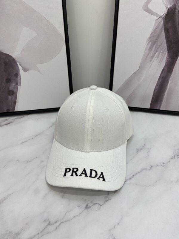 Prada Drill Baseball Cap White Prada Cap