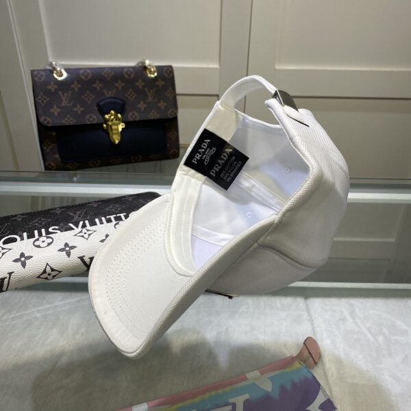 Prada Drill Baseball Cap White Prada Cap