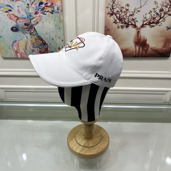 Prada Drill Baseball Cap White Prada Cap