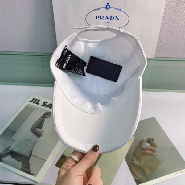 Prada Drill Baseball Cap White Prada Cap