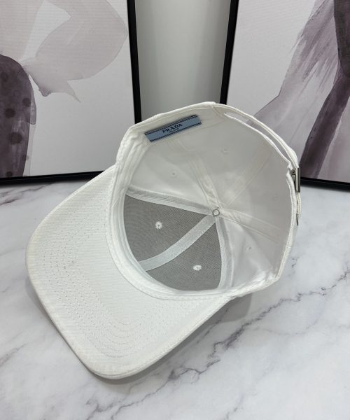 Prada Drill Baseball Cap White Prada Cap