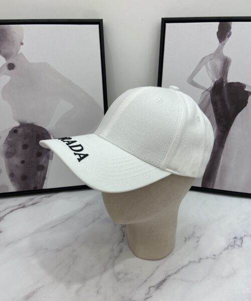 Prada Drill Baseball Cap White Prada Cap