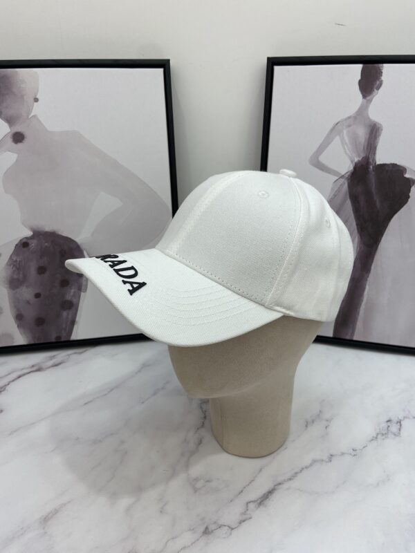 Prada Drill Baseball Cap White Prada Cap