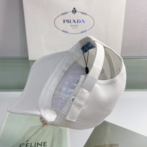 Prada Drill Baseball Cap White Prada Cap