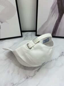 Prada Drill Baseball Cap White Prada Cap