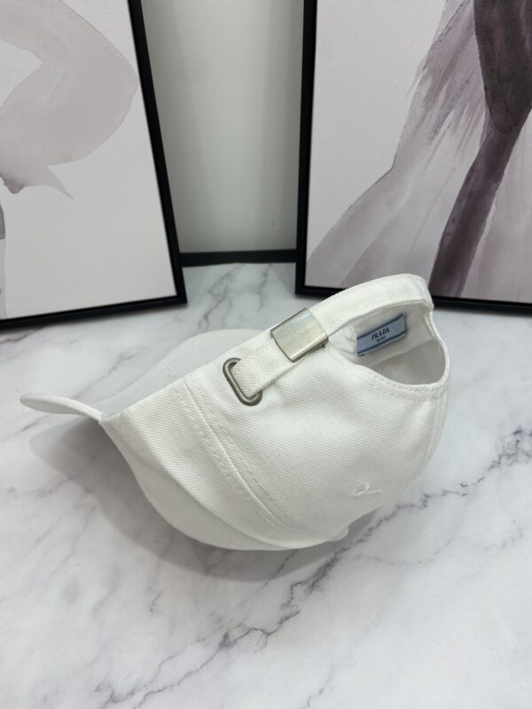 Prada Drill Baseball Cap White Prada Cap