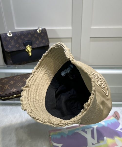 Prada Drill Bucket Hat Khaki Prada Hat Prada 1HC137_2FMB_F0241
