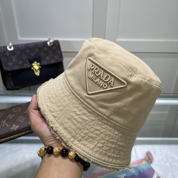 Prada Drill Bucket Hat Khaki Prada Hat Prada 1HC137_2FMB_F0241