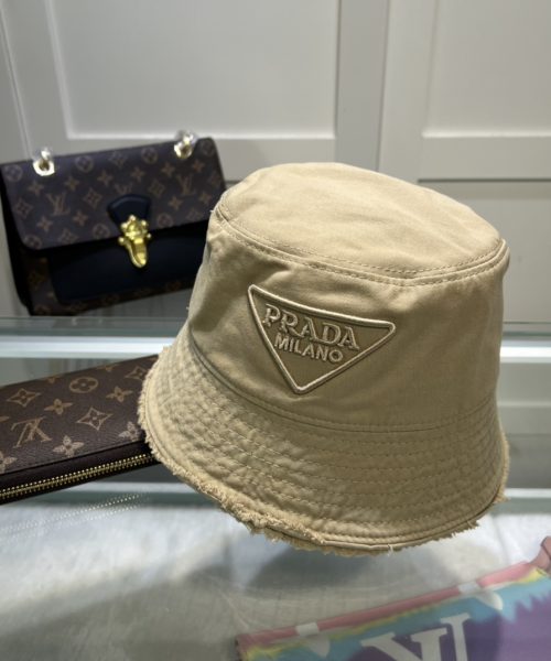Prada Drill Bucket Hat Khaki Prada Hat Prada 1HC137_2FMB_F0241