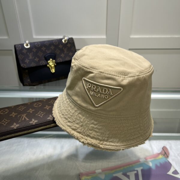 Prada Drill Bucket Hat Khaki Prada Hat Prada 1HC137_2FMB_F0241