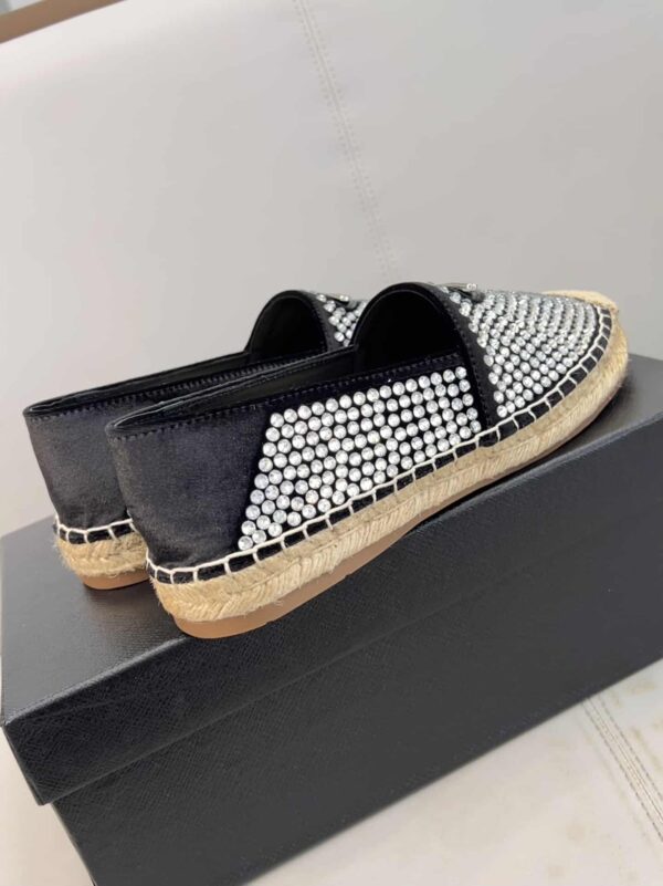Prada Espadrillas With Crystals Silver For Women 0.8in/20mm PRD