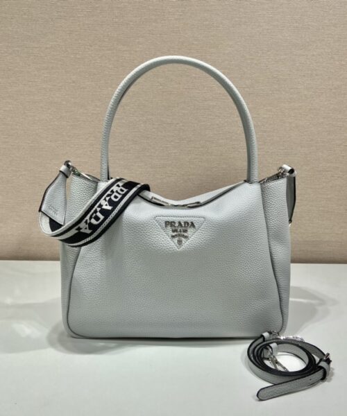 Prada Large Handbag Grey For Women, Women's Bags 9in/23cm