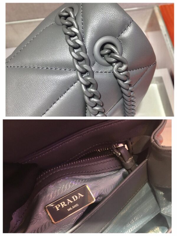 Prada Large Nappa Spectrum Bag Grey For Women, Women's Bags 10.6in/27cm 1BD231_WDF0_F0LU5_V_OOO