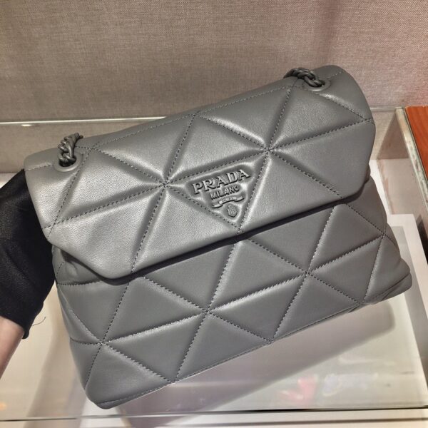 Prada Large Nappa Spectrum Bag Grey For Women, Women's Bags 10.6in/27cm 1BD231_WDF0_F0LU5_V_OOO