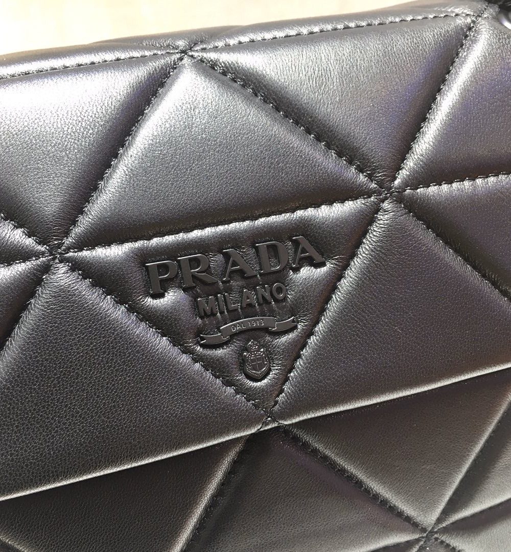 Prada Large Nappa Spectrum Bag Grey For Women, Women's Bags 10.6in/27cm 1BD231_WDF0_F0LU5_V_OOO