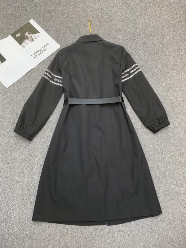 Prada Long Empty Dress Black For Women