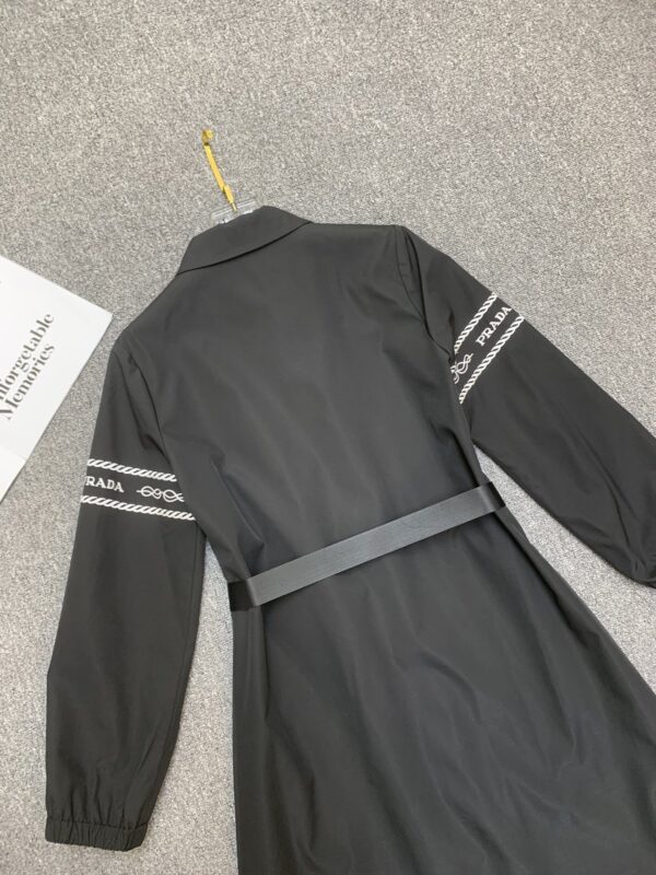 Prada Long Empty Dress Black For Women