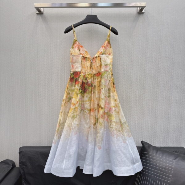 Prada Luminosity Linen And Silk Midi Dress Yellow For Women