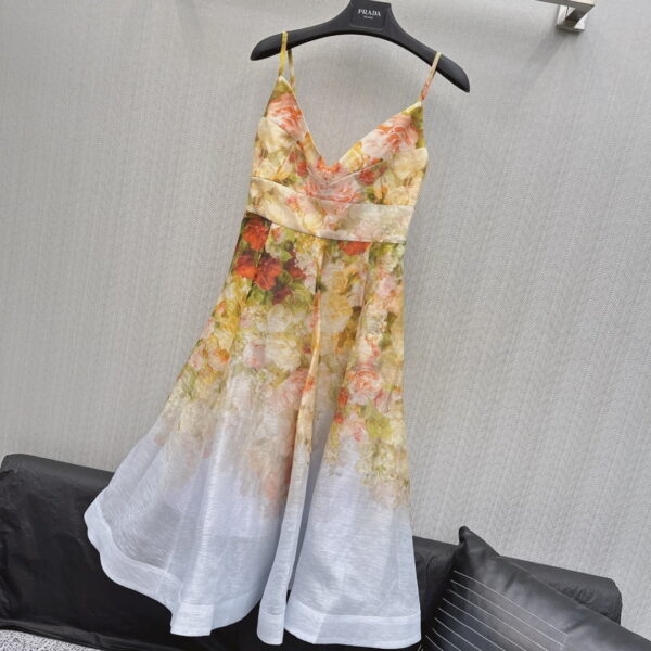 Prada Luminosity Linen And Silk Midi Dress Yellow For Women