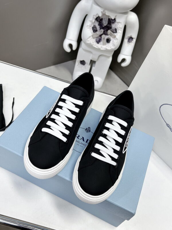 Prada Macro Re-Nylon And Brushed Sneakers Black For Women 1.2in/30mm PRD