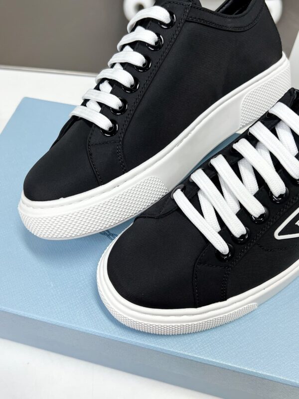 Prada Macro Re-Nylon And Brushed Sneakers Black For Women 1.2in/30mm PRD