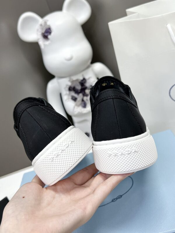Prada Macro Re-Nylon And Brushed Sneakers Black For Women 1.2in/30mm PRD
