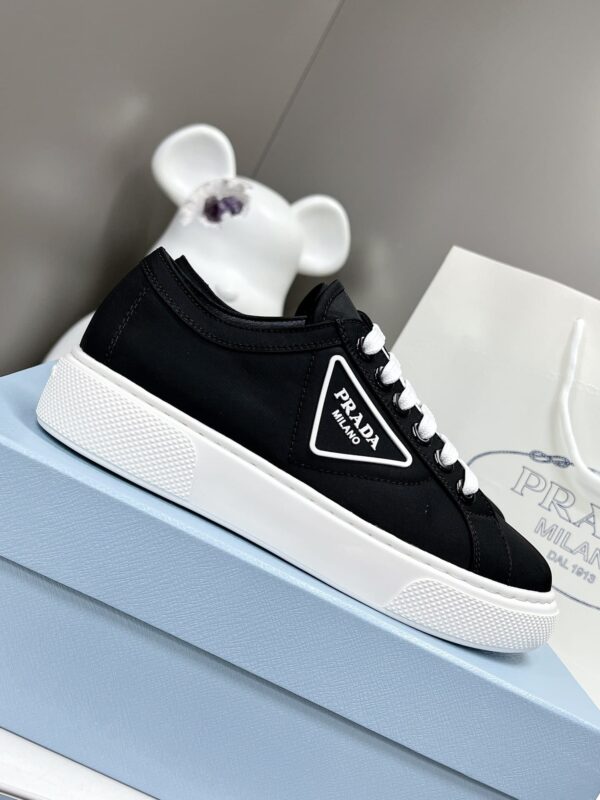 Prada Macro Re-Nylon And Brushed Sneakers Black For Women 1.2in/30mm PRD