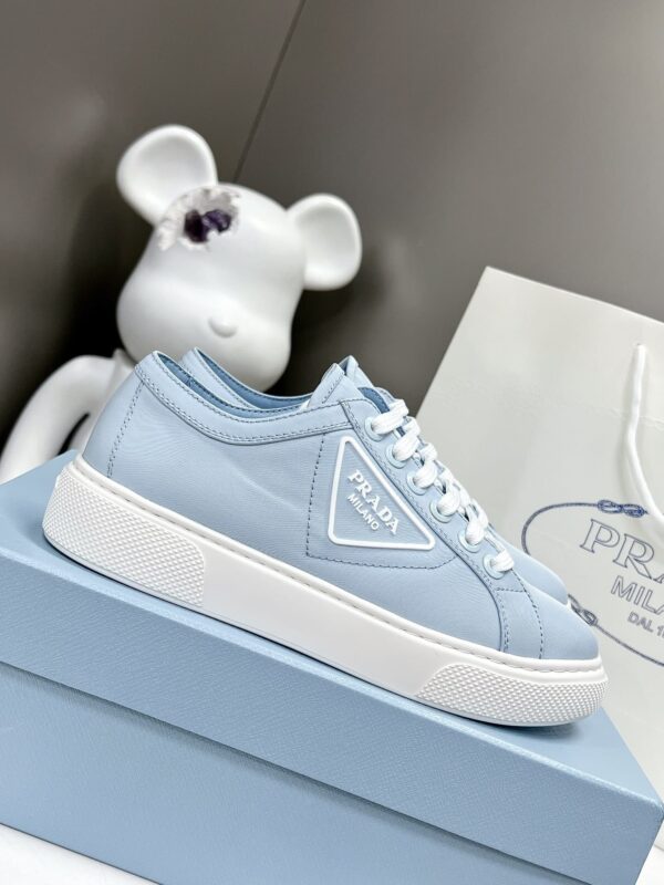 Prada Macro Re-Nylon And Brushed Sneakers Blue For Women 1.2in/30mm PRD