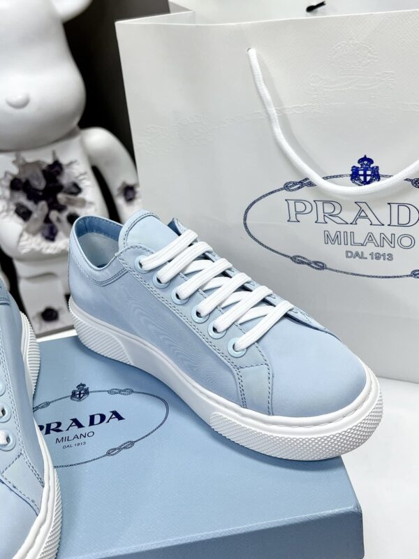 Prada Macro Re-Nylon And Brushed Sneakers Blue For Women 1.2in/30mm PRD